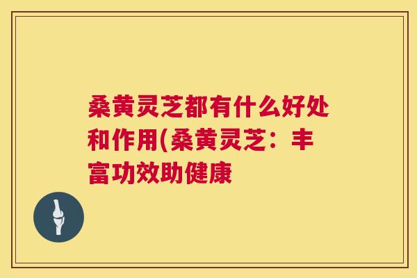 桑黄灵芝都有什么好处和作用(桑黄灵芝：丰富功效助健康