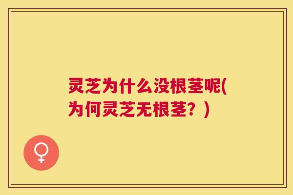 灵芝为什么没根茎呢(为何灵芝无根茎?) 灵芝为什么没根茎呢(为何灵芝无根茎?)