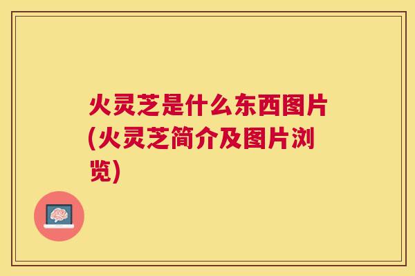 火灵芝是什么东西图片(火灵芝简介及图片浏览)