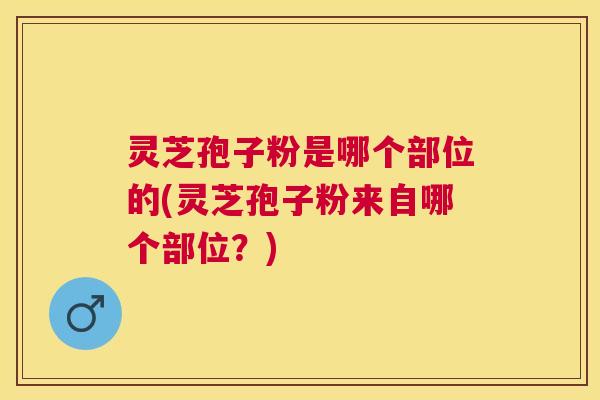 灵芝孢子粉是哪个部位的(灵芝孢子粉来自哪个部位?) 灵芝孢子粉是哪个部位的(灵芝孢子粉来自哪个部位?)