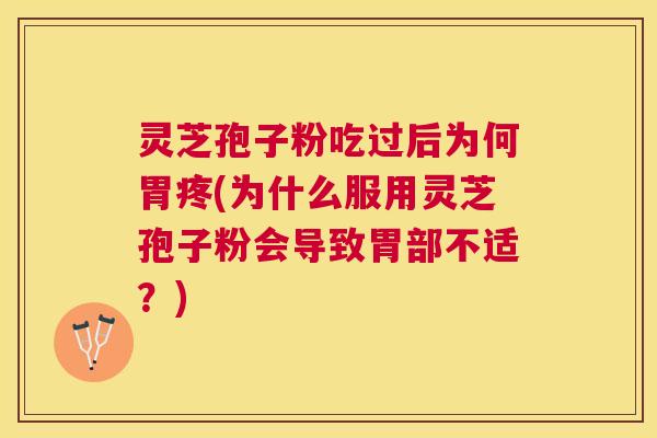 灵芝孢子粉吃过后为何胃疼(为什么服用灵芝孢子粉会导致胃部不适？)