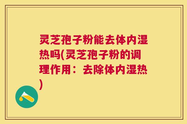 灵芝孢子粉能去体内湿热吗(灵芝孢子粉的调理作用：去除体内湿热)