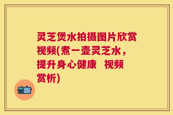 灵芝煲水拍摄图片欣赏视频(煮一壶灵芝水，提升身心健康  视频赏析)
