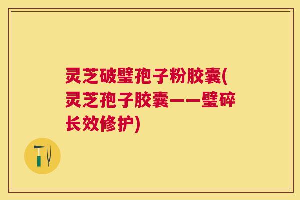 灵芝破璧孢子粉胶囊(灵芝孢子胶囊——璧碎长效修护)