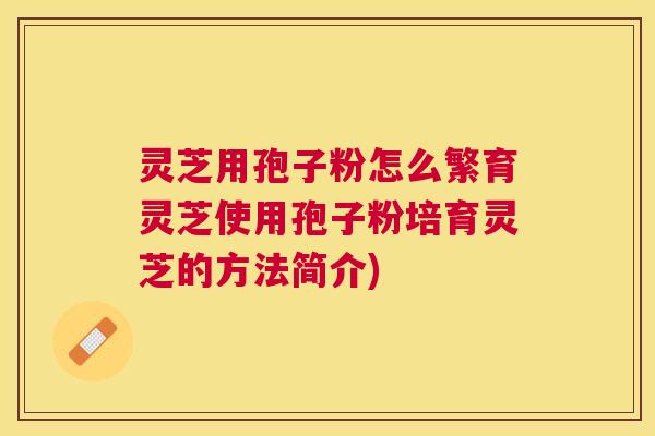 灵芝用孢子粉怎么繁育灵芝使用孢子粉培育灵芝的方法简介)