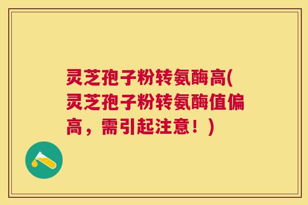 灵芝孢子粉转氨酶高(灵芝孢子粉转氨酶值偏高，需引起注意！)