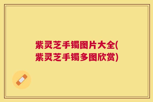 紫灵芝手镯图片大全(紫灵芝手镯多图欣赏)
