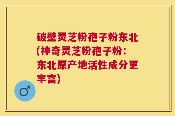 破壁灵芝粉孢子粉东北(神奇灵芝粉孢子粉:东北原产地活性成分更丰富) 破壁灵芝粉孢子粉东北(神奇灵芝粉孢子粉:东北原产地活性成分更丰富)
