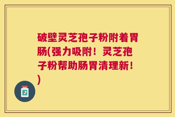 破壁灵芝孢子粉附着(强力吸附!灵芝孢子粉帮助肠胃清理新!) 破壁灵芝孢子粉附着(强力吸附!灵芝孢子粉帮助肠胃清理新!)