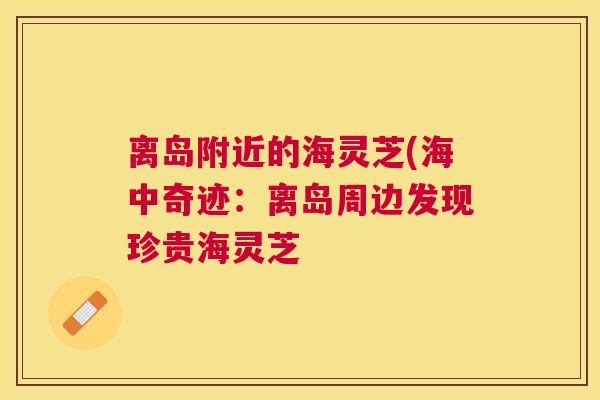 离岛附近的海灵芝(海中奇迹:离岛周边发现珍贵海灵芝 离岛附近的海灵芝(海中奇迹:离岛周边发现珍贵海灵芝