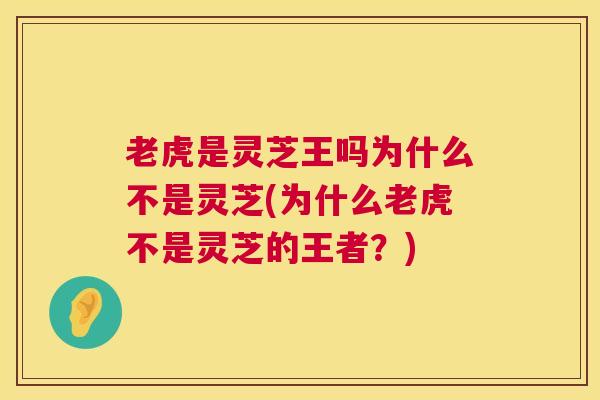 老虎是灵芝王吗为什么不是灵芝(为什么老虎不是灵芝的王者?) 老虎是灵芝王吗为什么不是灵芝(为什么老虎不是灵芝的王者?)