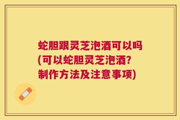 蛇胆跟灵芝泡酒可以吗(可以蛇胆灵芝泡酒？制作方法及注意事项)