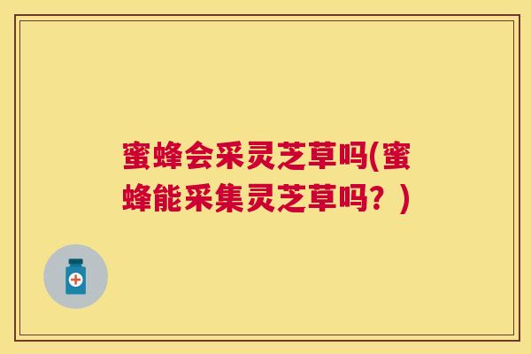 蜜蜂会采灵芝草吗(蜜蜂能采集灵芝草吗?) 蜜蜂会采灵芝草吗(蜜蜂能采集灵芝草吗?)