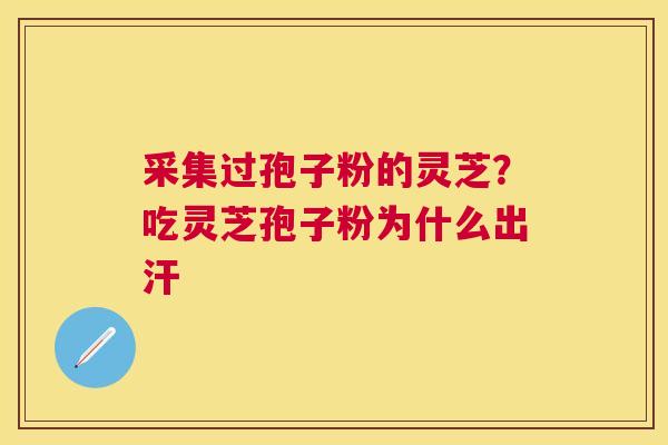 采集过孢子粉的灵芝?吃灵芝孢子粉为什么出汗 采集过孢子粉的灵芝?吃灵芝孢子粉为什么出汗