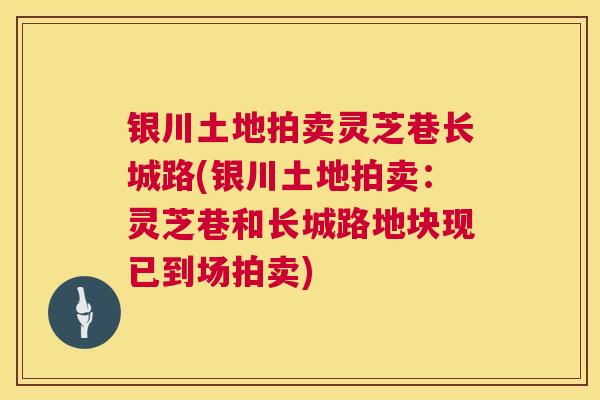 银川土地拍卖灵芝巷长城路(银川土地拍卖：灵芝巷和长城路地块现已到场拍卖)