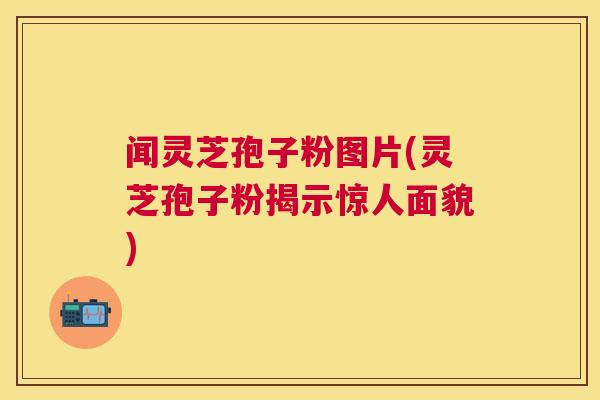 闻灵芝孢子粉图片(灵芝孢子粉揭示惊人面貌) 闻灵芝孢子粉图片(灵芝孢子粉揭示惊人面貌)
