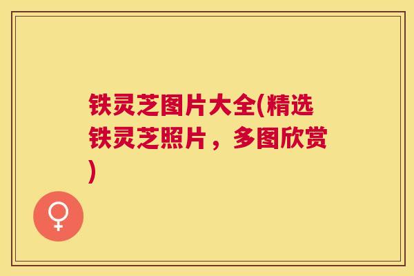 铁灵芝图片大全(精选铁灵芝照片，多图欣赏)