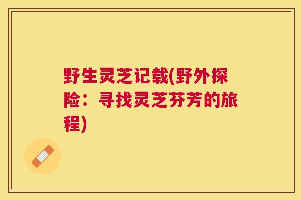 野生灵芝记载(野外探险：寻找灵芝芬芳的旅程)