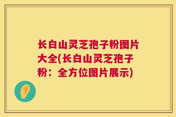 长白山灵芝孢子粉图片大全(长白山灵芝孢子粉:全方位图片展示) 长白山灵芝孢子粉图片大全(长白山灵芝孢子粉:全方位图片展示)