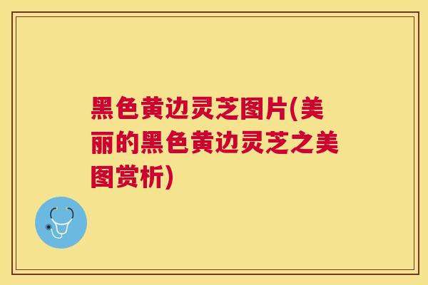 黑色黄边灵芝图片(美丽的黑色黄边灵芝之美图赏析) 黑色黄边灵芝图片(美丽的黑色黄边灵芝之美图赏析)